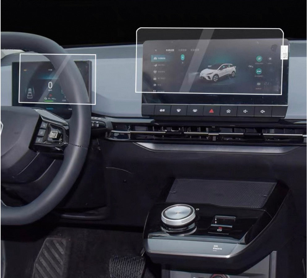 Protections d’écran en verre – MG4 EV (combiné + infotainment)
